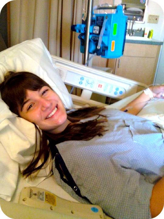 kyersten in hospital