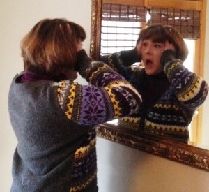 I've always been an "expressive mime" and mirror people's facial expressions!