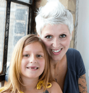 Heather Von St. James and daughter