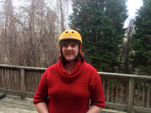 "So... tell me the truth. How does this look?" (Terry) "Baby? You are rockin' that helmet!"